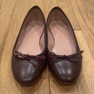 Elegant Burgundy Ballet Flats